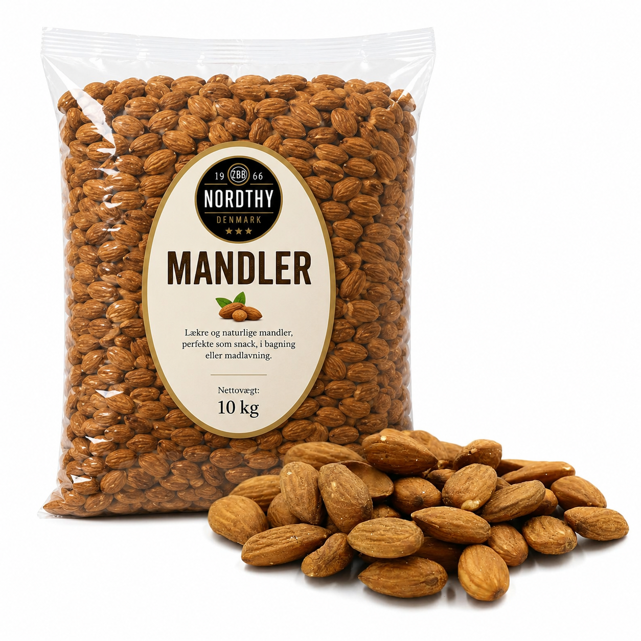 Luksus Mandler normale Nordthy 10 KG  kilopris på 35kr (holdbare til feb. 2027)